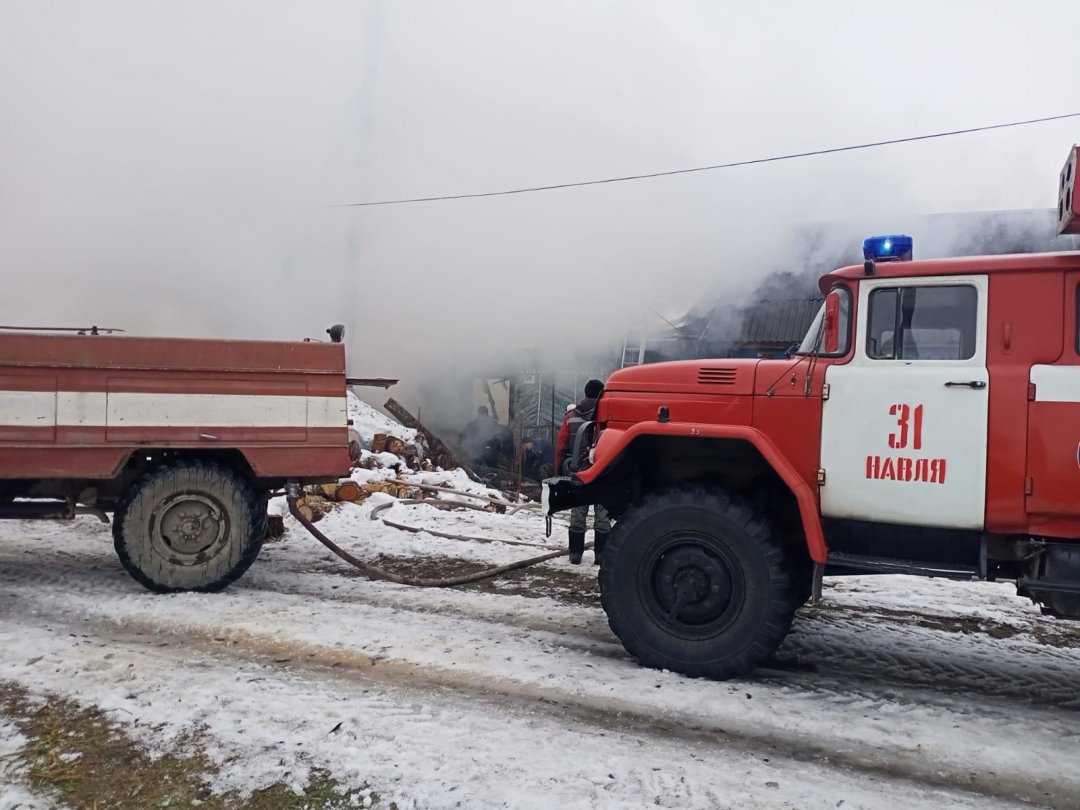 Пожарно - спасательные подразделения государственной противопожарной службы ликвидировали пожар в Навлинском районе